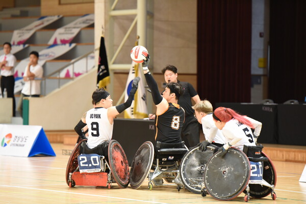 전국휠체어럭비 리그대회(사진=대한장애인체육회)