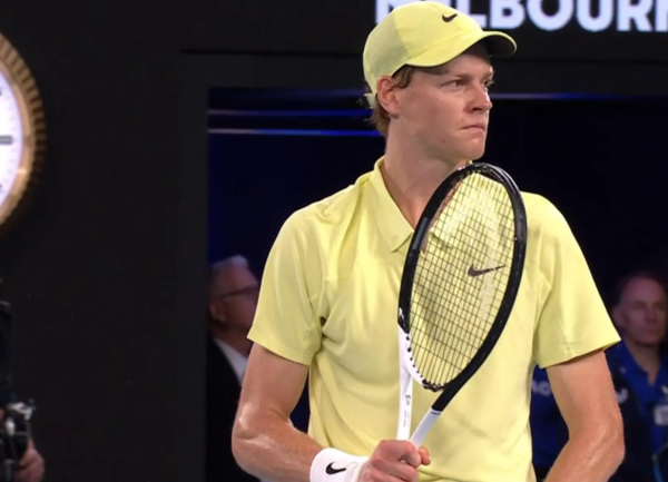 테니스 최강자로 우뚝 선 야닉 시너(사진=호주오픈 중계화면)