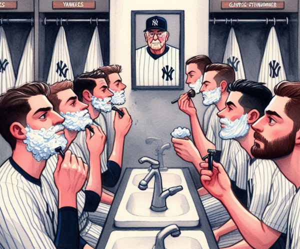 뉴욕 양키스가 수염 금지 규정을 완화했다(사진=Bing AI)