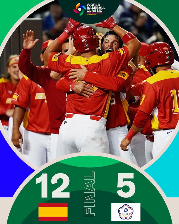 첫 경기에서 이변을 연출한 스페인(사진=WBC)