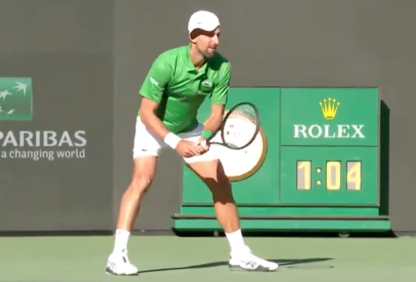 조코비치가 1회전에서 탈락했다.