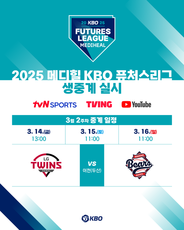 퓨처스리그가 TV로 중계된다(사진=KBO)