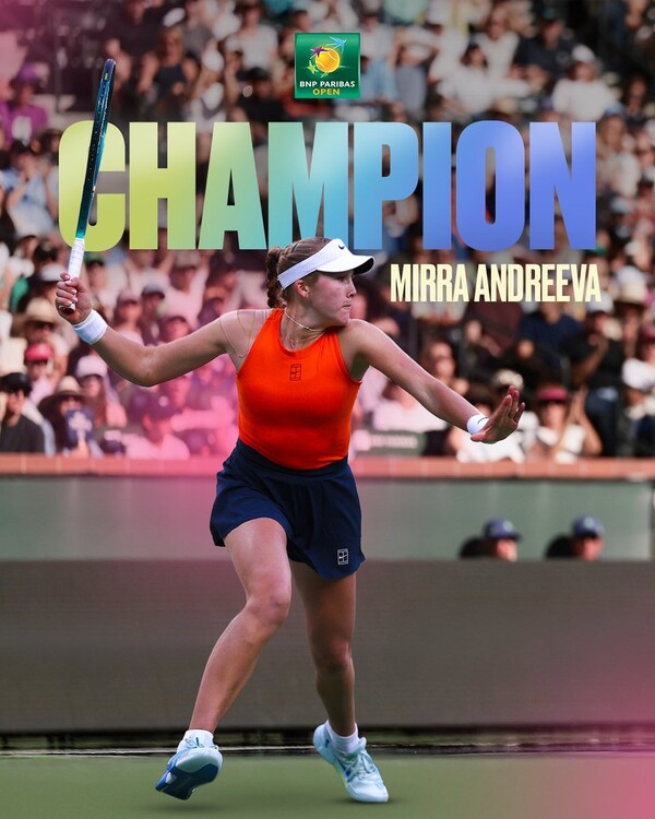 미라 안드레예바(사진=인디언 웰스 SNS)