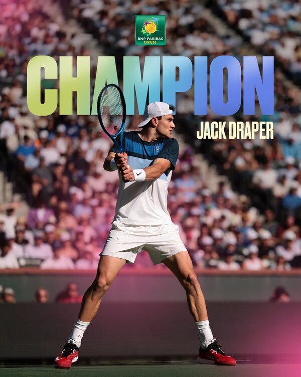 잭 드레이퍼(사진=인디언 웰스 SNS)