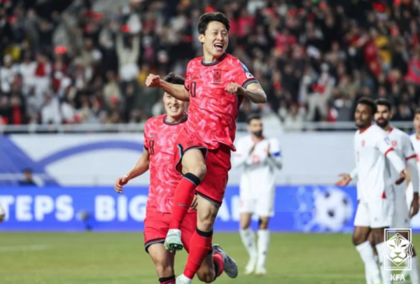 선제골의 주인공 이재성(사진=대한축구협회)