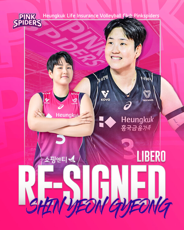 재계약에 성공한 김다솔, 문지윤, 신연경(사진=흥국생명)