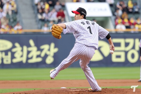 임찬규가 시즌 5승째를 수확했다(사진=LG)
