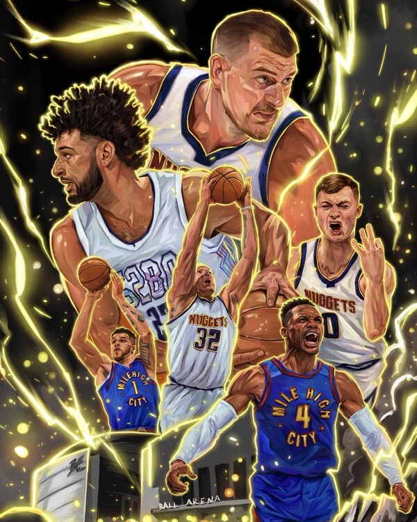 덴버 너게츠가 2라운드에 진출했다(사진=덴버 너게츠 SNS)