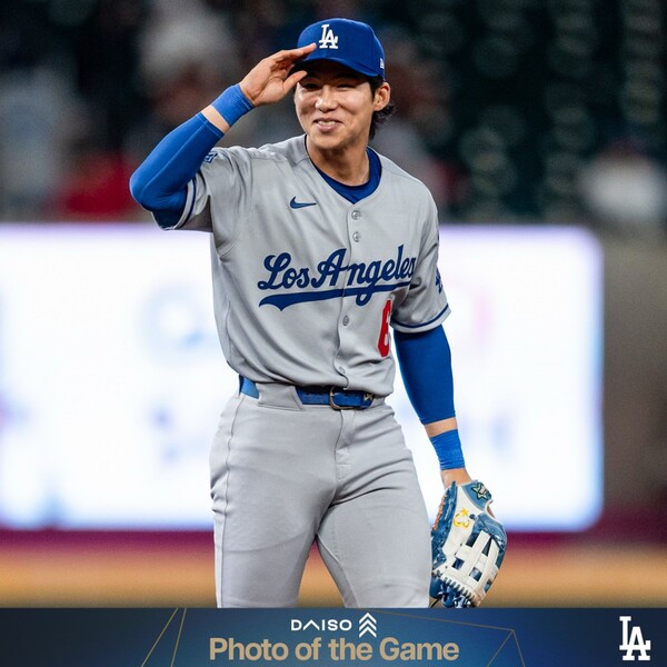 김혜성이 데뷔 첫 도루를 성공시켰다(사진=LA 다저스 SNS)