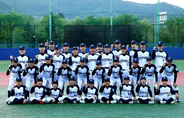 대한유소년야구연맹 대표팀, 일본 고베서 국제교류전(사진=대한유소년야구연맹)