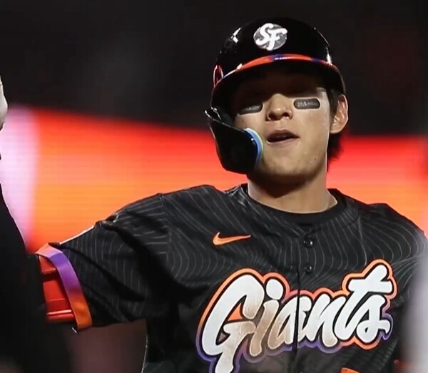 한국 문화의 날에 홈런을 날린 이정후(사진=샌프란시스코 자이언츠 SNS)