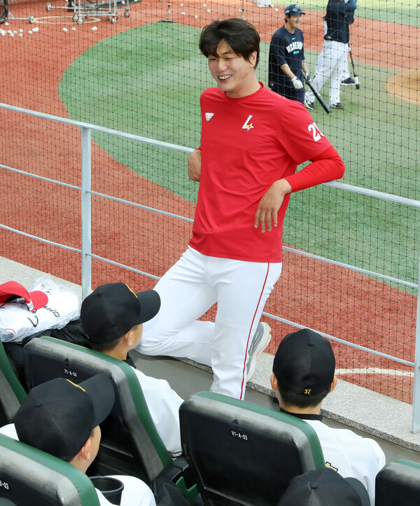 김광현이 주도하는 체험형 멘토링 프로그램 'KK 드림업 프로젝트'(사진=SSG)