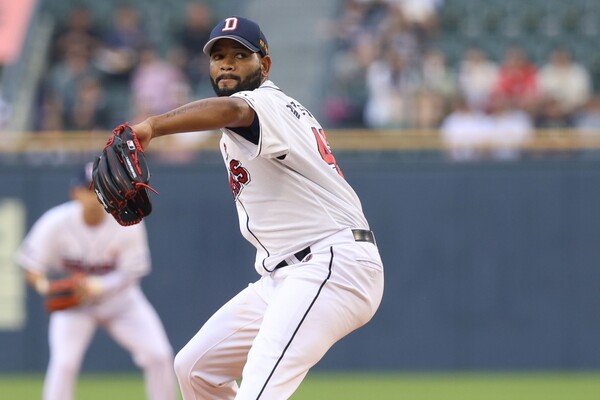 키움행이 유력한 알칸타라(사진=두산)