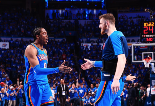 컨퍼런스 파이널에 진출한 오클라호마시티(사진=오클라호마시티 썬더 SNS)