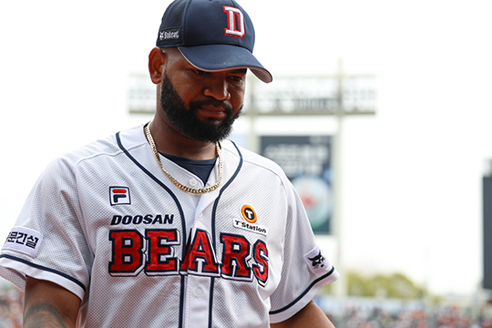 두산 시절의 알칸타라(사진=두산)