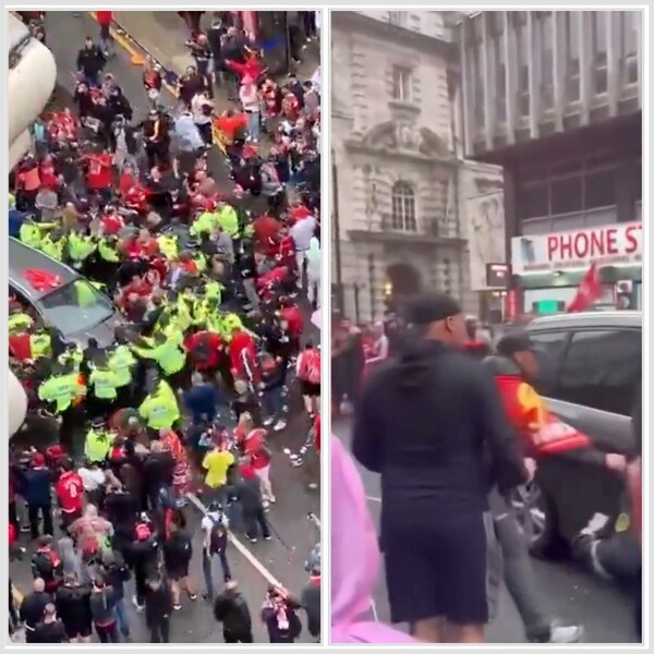 아비규환이 된 축제 현장. X에 올라온 시민들의 현장 촬영 장면.