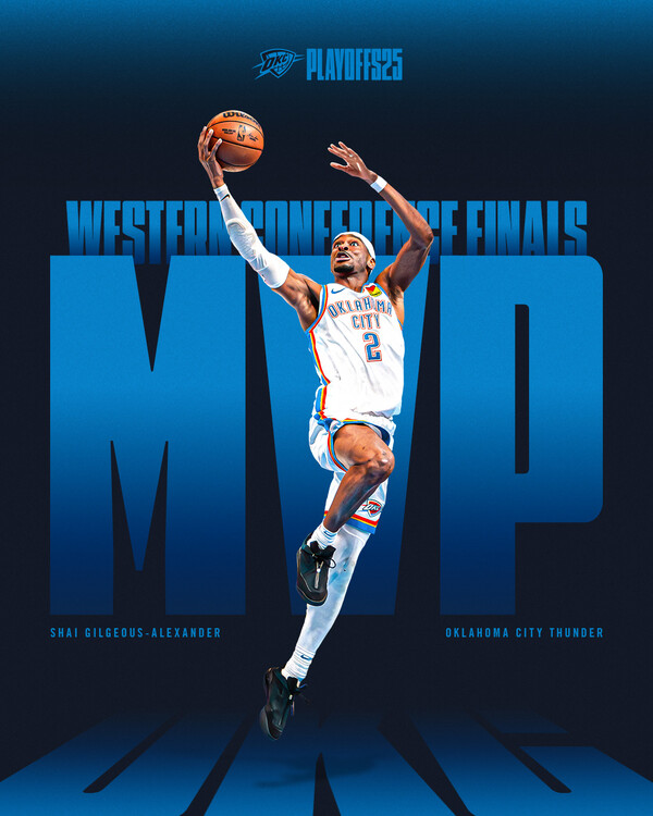 오클라호마시티 썬더가 13년 만에 NBA 파이널 무대에 복귀했다(사진=오클라호마시티 썬더 SNS)
