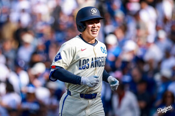 홈런포를 날린 김혜성(사진=LA 다저스 SNS)