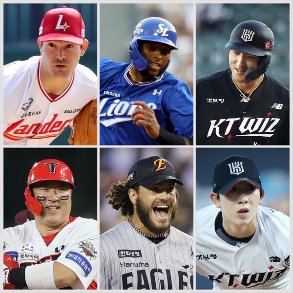 KBO리그 5월 MVP 후보들(사진=각 구단 제공)