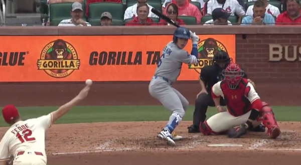 페디와 김혜성의 대결(사진=MLB.com 중계화면)