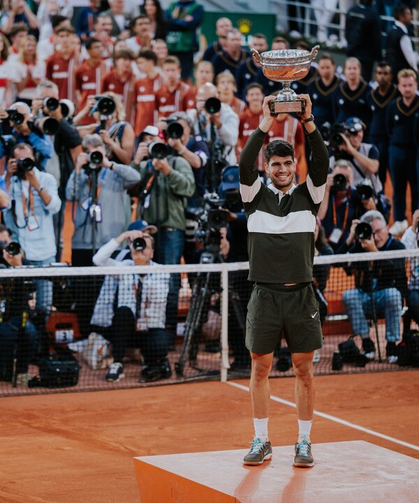 승자가 된 알카라스(사진=프랑스오픈 SNS)