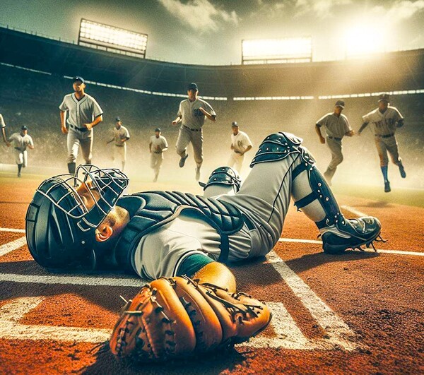 로봇심판 도입은 포수 포지션에 어떤 변화를 가져올까(사진=Bing AI)