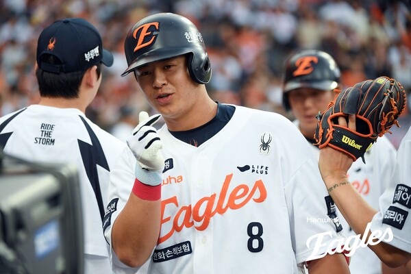 시즌 12호 홈런을 날린 노시환(사진=한화)