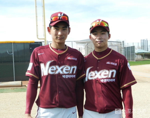 2017 미국 스프링캠프 당시 이정후와 김혜성의 '뽀시래기' 시절 사진(사진=스포츠춘추 DB)