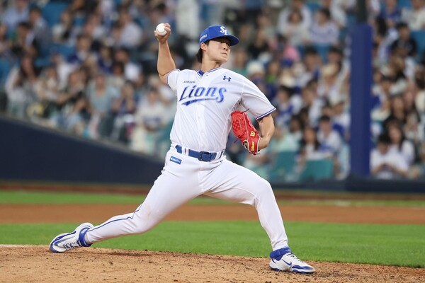 2이닝 무실점 호투한 이호성(사진=삼성)