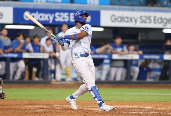 디아즈의 홈런 스윙(사진=삼성)