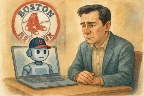 보스턴 구단이 야구 운영부서 채용 과정에서 인공지능(AI) 봇을 면접관으로 활용했다는 충격적인 보도가 나왔다(이미지=ChatGPT 생성)