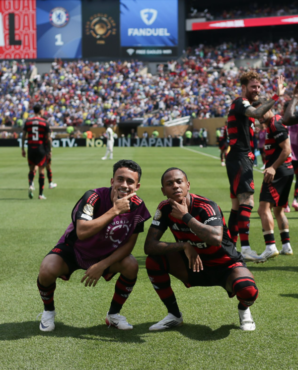 첼시 상대로 굿 게임을 펼친 플라멩구(사진=플라멩구 SNS)