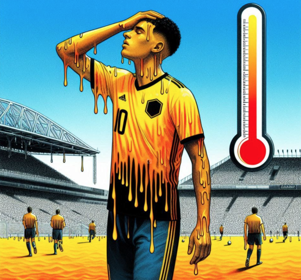 폭염 속에 열리는 클럽 월드컵(이미지=Bing AI)
