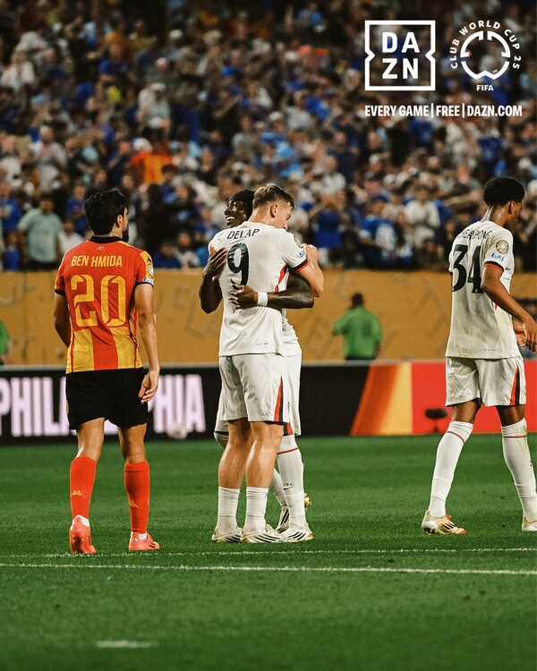 이적 후 첫 골을 넣은 델랍(사진=클럽 월드컵 SNS)