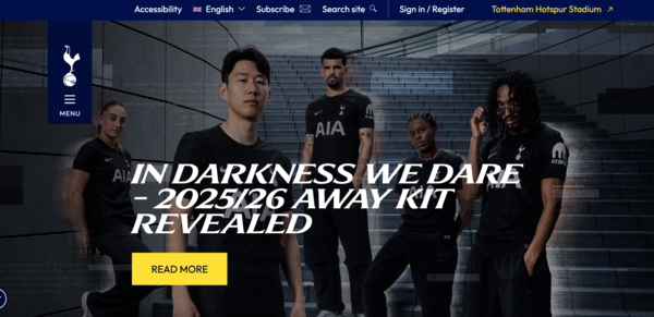 토트넘 새 유니폼 모델로 나선 손흥민(사진=토트넘 홋스퍼 홈페이지)