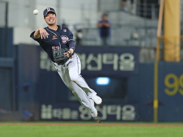 두산은 7월 6일 잠실야구장에서 열리는 KT 위즈와의 경기에서 김재호의 은퇴식을 진행한다고 발표했다(사진=두산)