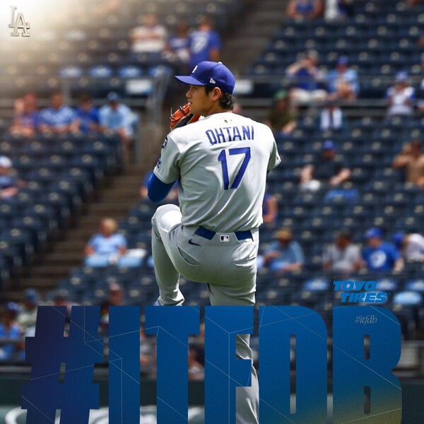 2이닝을 소화한 오타니(사진=LA 다저스 SNS)