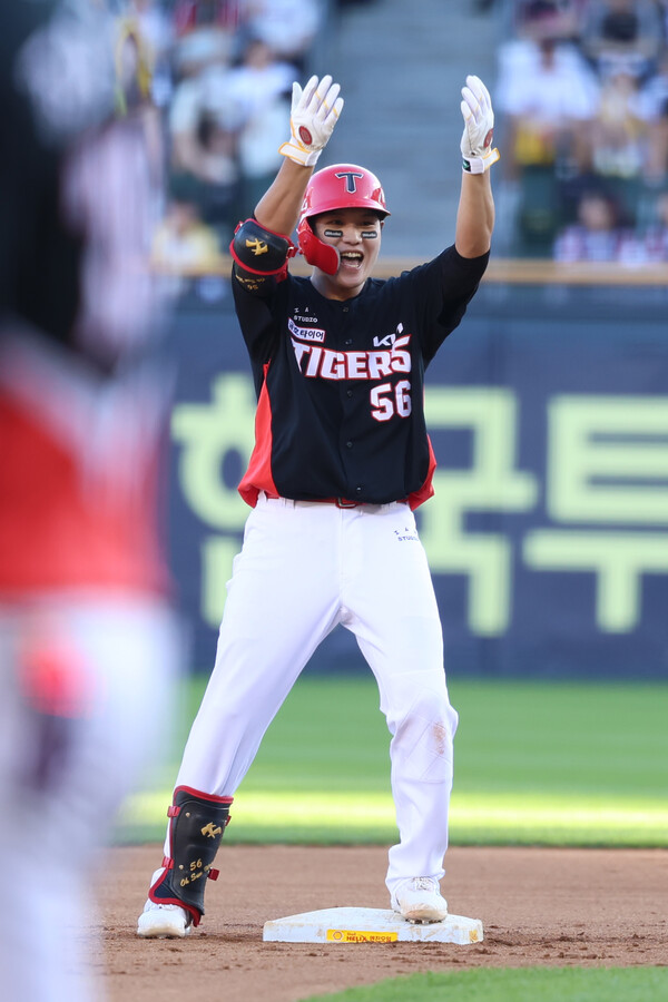 KIA 1루의 새 주인 오선우(사진=KIA)