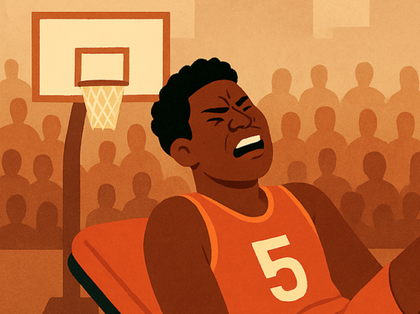 최근 미국 프로농구 NBA 선수들의 아킬레스건 부상이 급증하는 추세다(이미지=ChatGPT 생성)