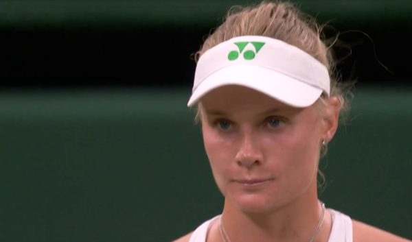 승자 야스트렘스카(사진=윔블던 중계화면)