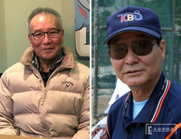 박용진 전 감독과 이광환 감독(사진=스포츠춘추 DB)