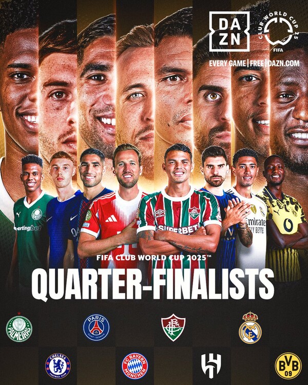 클럽 월드컵 8강 대진표가 정해졌다(사진=클럽 월드컵 SNS)