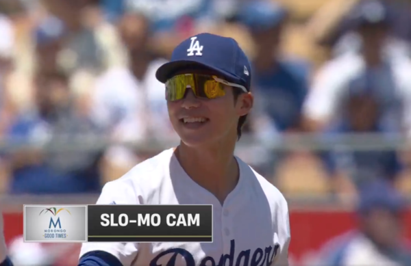 오랜만에 선발 출전한 LA 다저스 김혜성이 수비에서 눈부신 활약을 펼치며 더 많은 출전 기회를 요구하는 무언의 시위를 펼쳤다(사진=MLB.com 방송화면)