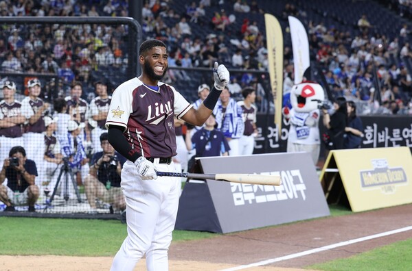 정규시즌 홈런 1위 르윈 디아즈(삼성 라이온즈)가 올스타전 홈런더비에서도 정상에 올랐다(사진=삼성)