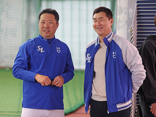 박진만 삼성 감독(사진 왼쪽부터), 이종열 단장(사진=삼성)