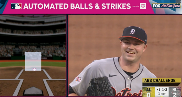 ABS 안 쓴다더니 너무 좋아하는 스쿠발(사진=MLB 방송화면)