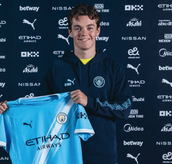 맨시티와 계약한 스베레 뉘판(사진=뉘판 SNS)