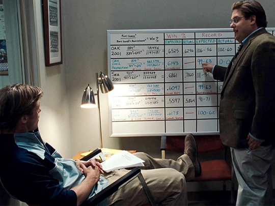 영화 '머니볼'의 한 장면.