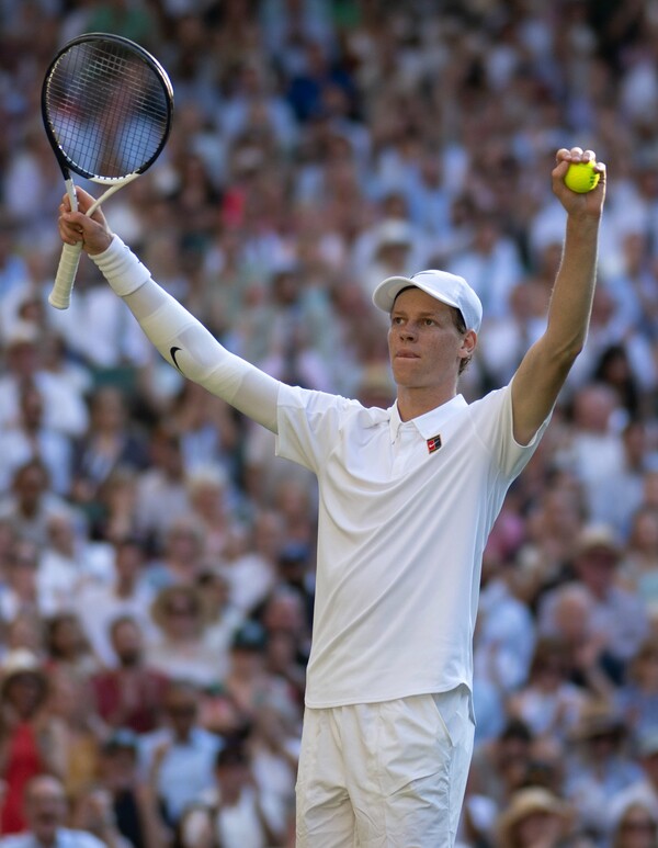 결승에 진출한 야닉 시너(사진=윔블던 SNS)