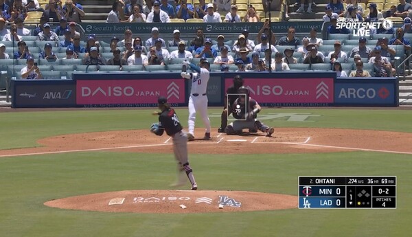 5경기 연속 홈런이라는 개인 최고 기록을 세우며 다저스 프랜차이즈 타이 기록을 달성했다(사진=MLB 중계방송 화면)